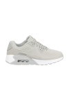 Elara Chaussures Femmes Hommes de Course Sport Baskets Chunkyrayan H001 W Gris clair-42
