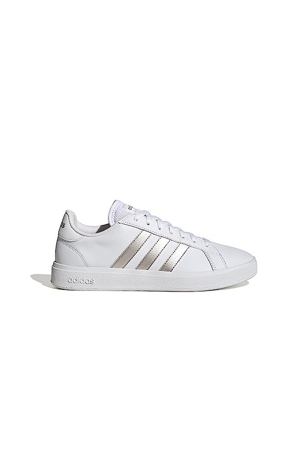 adidas Femme Grand Court Baskets, Ftwwht/Plamet/Ftwwht, 40 EU