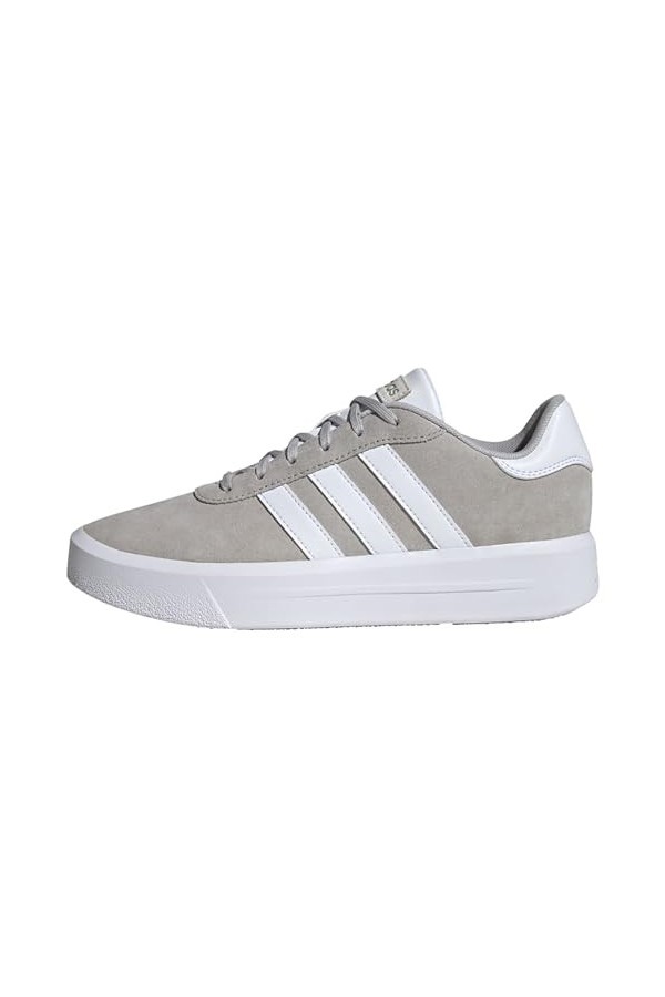 adidas Femme Court Platform Suede Basket, Core Black/FTWR White/FTWR White, 38 EU