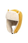 ISAKEN Chapeau Hiver pour Femme Homme Cache Oreilles en Peluche, Chapeau de Trappeur Chaud Casquette de Aviateur Peluche Casq