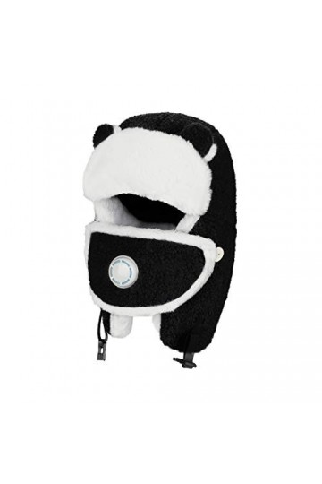 Chapka femme bonnet hiver chaud chapeau de Trappeur en Fausse Fourrure bonnet daviateur anti-vent avec oreillettes pliable c