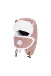 Chapka femme bonnet hiver chaud chapeau de Trappeur en Fausse Fourrure bonnet daviateur anti-vent avec oreillettes pliable c