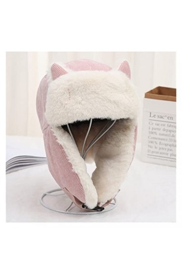PURRL Femmes Chaud Cache-Oreilles épaissir Oreille Rabat Chapeau Hiver résistant au Froid Chaud Coton Chapeau Chat Oreilles C
