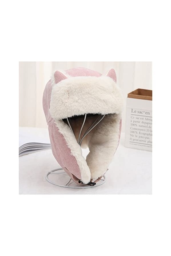 PURRL Femmes Chaud Cache-Oreilles épaissir Oreille Rabat Chapeau Hiver résistant au Froid Chaud Coton Chapeau Chat Oreilles C