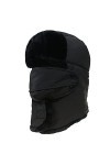 SOUGAO Hiver Chapka Imperméable pour Femme Homme Chapeau Trappeur en Fausse Fourrure avec Anti-Vent Masque Détachable Noir