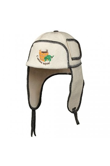 Chapka avec broderie «saunahut legkim parom s «saunamütze-couvercle pour sauna