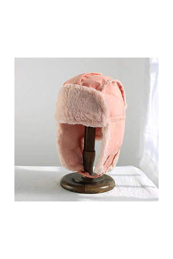 MHGLOVES Chapka dhiver Aviateur Trapper Femmes Earflap Chasse Casquette Adulte Unisex,Chapka Chapeaux avec Peluche Bonnet Av