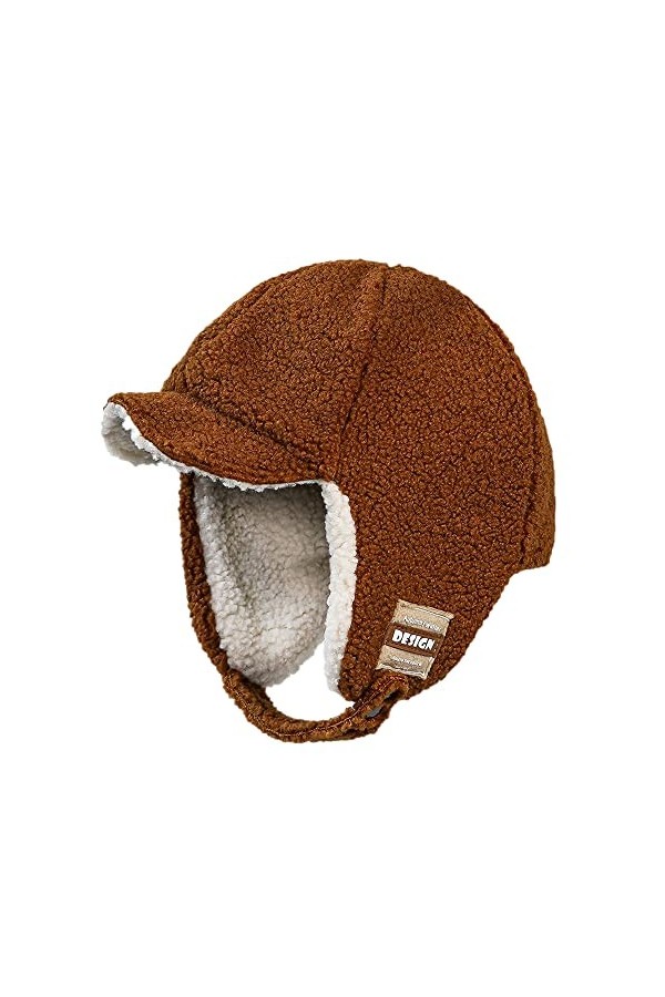 Clape Chapka dhiver Classic Trapper Hat Winter Bomber Hat Thermique Chapeau Trappeur Bonnet daviateur Russe avec Fausse Fou
