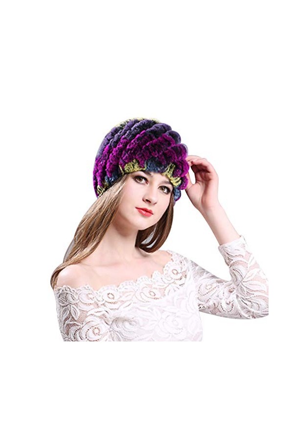 IBLUELOVER Chapeau de Fausse Fourrure Bonnet Hiver Thermique Toque Chapka Russe Femme Homme Cache-Oreilles Bonnet de Ski Chau