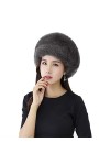 IBLUELOVER Chapeau de Fausse Fourrure Bonnet Hiver Thermique Toque Chapka Russe Femme Homme Cache-Oreilles Bonnet de Ski Chau