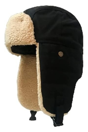 AUGUSE Unisex Chapka Chapeau de Trappeur Chaud Bomber Chapeaux Earflap Russe Chapeau Hommes Femmes Oreille Rabat Chapeau dhi