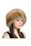 Lifup Femme Chapka en Fausse Fourrure, Toque de Style Russe, Chapeau Hiver Marron 1