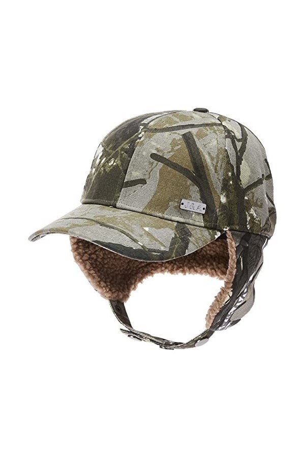Jeff & Aimy Elmer Fudd Casquette de baseball unisexe avec cache-oreilles 54-62 cm, 99726 Camouflage vert, Taille L