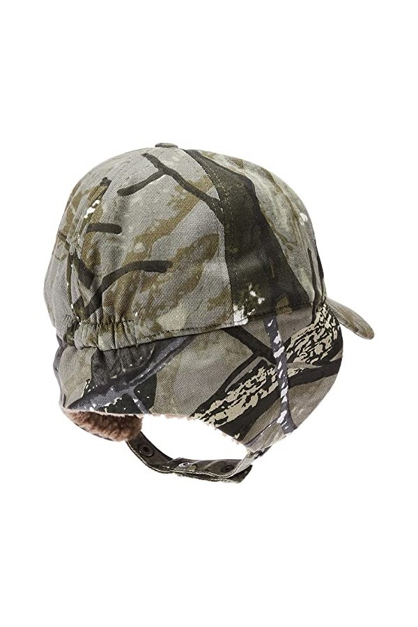 Jeff & Aimy Elmer Fudd Casquette de baseball unisexe avec cache-oreilles 54-62 cm, 99726 Camouflage vert, Taille L