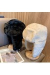 Chapeau de trappeur en fausse fourrure pour femme - Chapeau russe avec boucle - Chapeau daviateur chaud pour le ski, le cycl