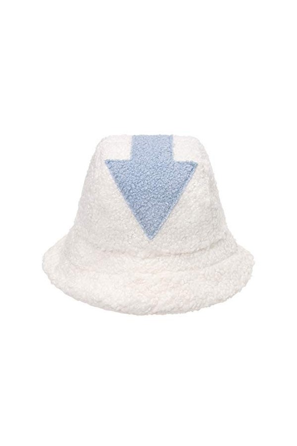 papasgix Bobs Sherpa Chapeau en Laine dagneau Blanc Chapeau de Seau en Fausse Fourrure Duveteux Hat Chapeau pour Femme Fille
