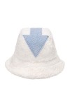 papasgix Bobs Sherpa Chapeau en Laine dagneau Blanc Chapeau de Seau en Fausse Fourrure Duveteux Hat Chapeau pour Femme Fille