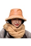 MIFULGOO Chapeau dhiver pour femme style années 90 en cuir synthétique fourrure, fourrure, polaire, pliable, marron, Taille 