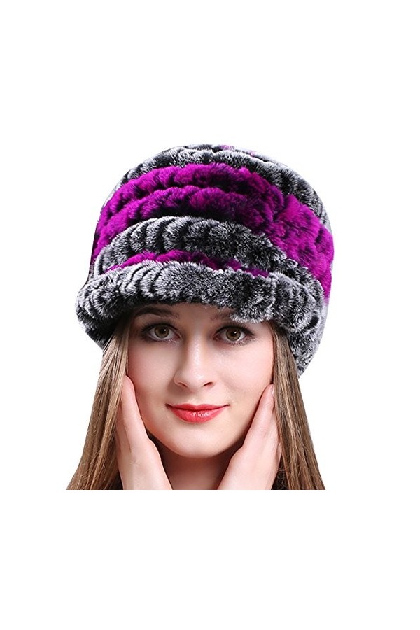 AnKoee Chapeau Casquette Femme Hiver Fausse Fourrure Chapkas Fille Bonnet Chapeaux Blanc 