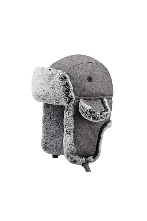 SK Studio Unisexe Hiver Chapka Ear Flap Trappeur Bonnet Bomber Casquettes Chapeaux Garder Chaud Ski Camouflage XL 62cm/24.4"