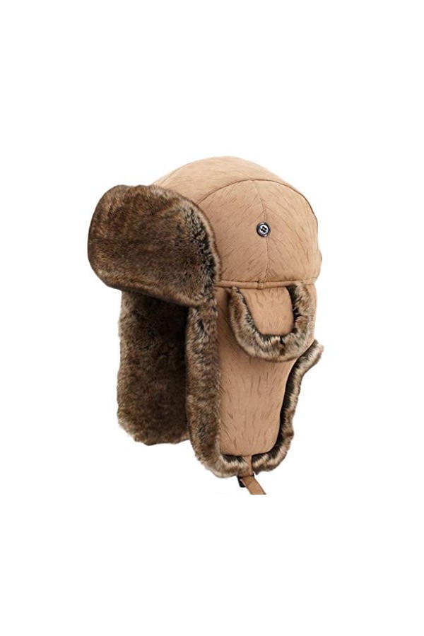 SK Studio Unisexe Hiver Chapka Ear Flap Trappeur Bonnet Bomber Casquettes Chapeaux Garder Chaud Ski Camouflage XL 62cm/24.4"