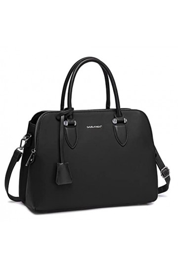 David Jones - Sac Tote Ville à Main Femme Bugatti - Cabas Fourre-Tout Cuir PU Porté Epaule Bandoulière - Multi Poche Plusieur