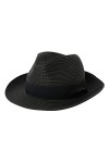 Jeff & Aimy Chapeau Fedora unisexe UPF 50+ en paille pour homme et femme, chapeau de plage pliable à large bord, chapeau Pana