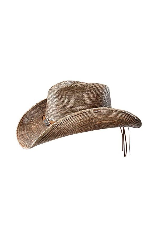 STETSON Chapeau Monterrey Bay Western de Cowboy d´ete L 58-59 cm - Nature 
