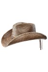 STETSON Chapeau Monterrey Bay Western de Cowboy d´ete L 58-59 cm - Nature 