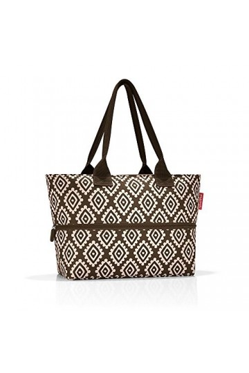 reisenthel shopper e1 Sac de plage, 50 cm, 18 liters, Marron Diamonds Mocha 