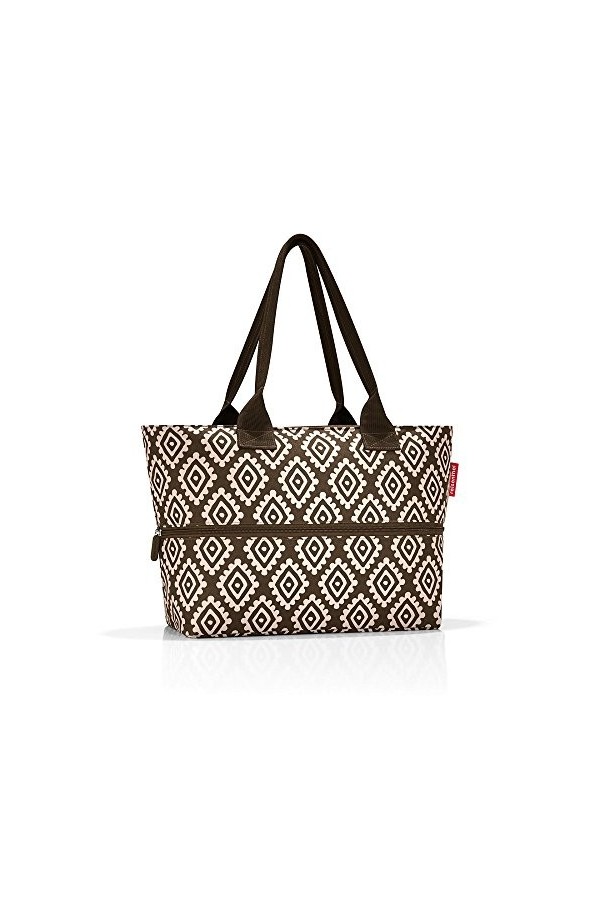 reisenthel shopper e1 Sac de plage, 50 cm, 18 liters, Marron Diamonds Mocha 