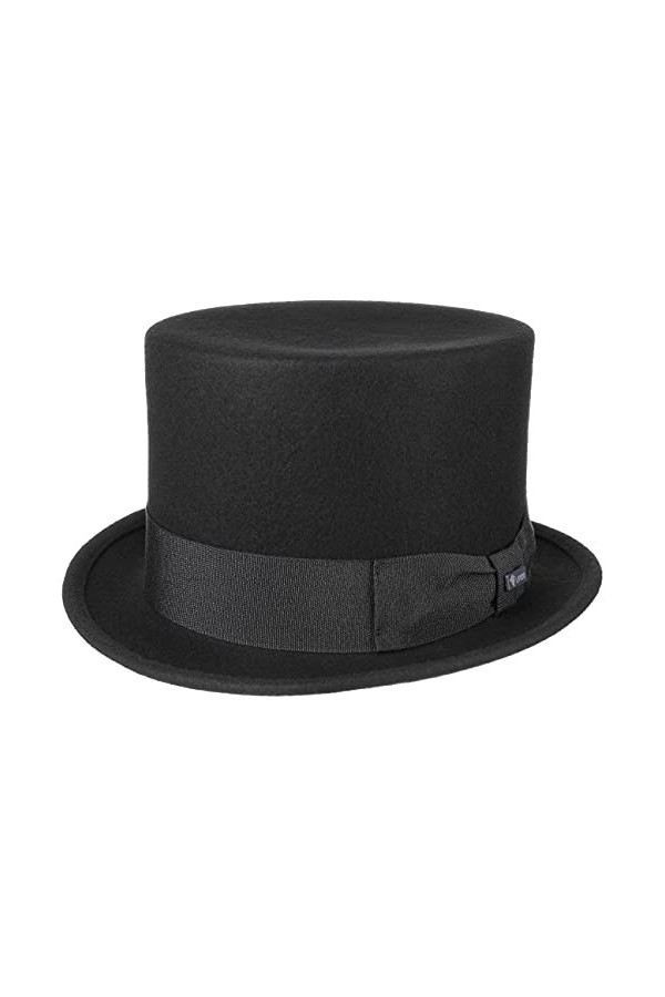 Lipodo Haut-de-Forme pour Enfant - Made in Italy Chapeau de fête en Feutre Laine Mariage avec Ruban Gros Grain Printemps-été 
