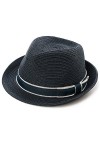 Comhats Chapeaux de Paille Fedora Trilby dété pour Homme Chapeau de Plage Safari – Pliable, Beige 16010 , M