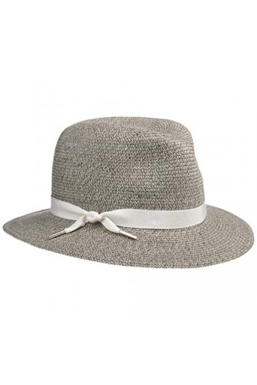 Mayser Chapeau à Bordure Nane Crushable Classic Femme - Made in The EU en Paille dété Printemps-été - L 59-60 cm Gris-mouc