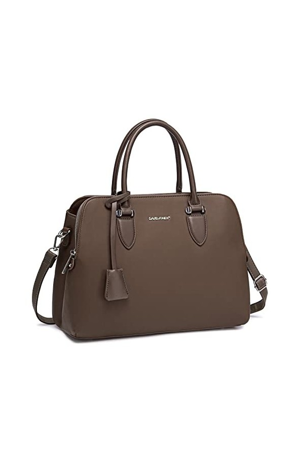 David Jones - Sac Tote Ville à Main Femme Bugatti - Cabas Fourre-Tout Cuir PU Porté Epaule Bandoulière - Multi Poche Plusieur