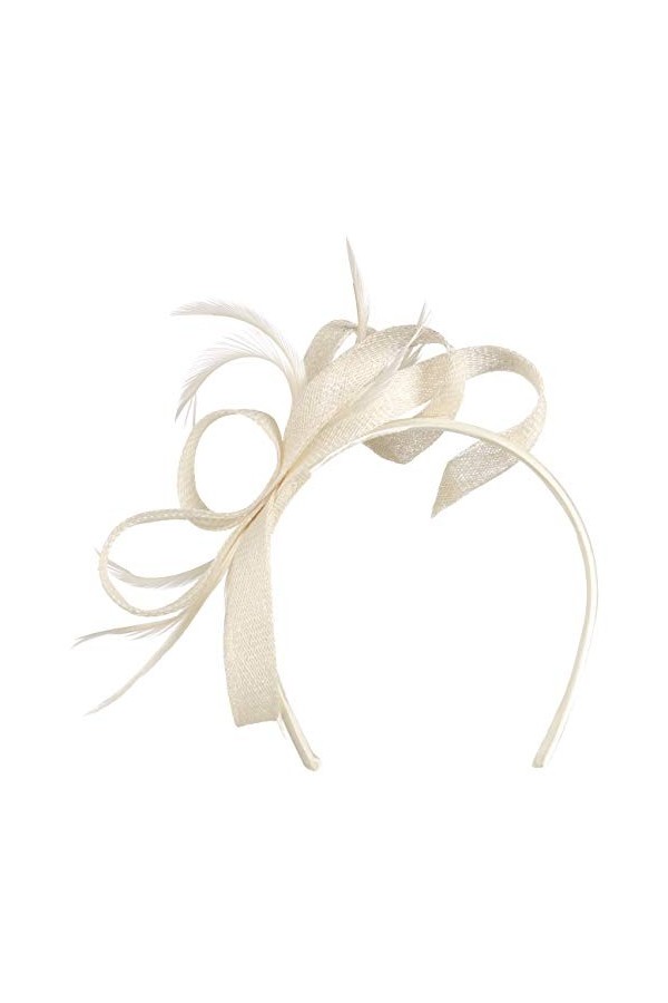 Seeberger Serre-Tête Alicia Chapeau de fête Taille Unique - Blanc crème