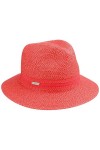 Seeberger Chapeau en Paille Salisa Traveller Chapeau DEte Chapeau de Soleil Taille Unique - Corail 