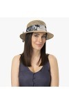 Lierys Chapeau Seagrass avec Bande en Tissu Femme - Made in Italy de Soleil dété Plage Printemps-été - Taille Unique Nature