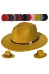 YiyiLai Chapeau Vogue Unisexe Large Bord Panama Cosplay Déguisement Serpentin-Jaune
