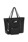 VASCHY Sac à main pour ordinateur portable pour femme, grand sac de transport de 15,6 pouces, sac à main pour ordinateur port