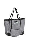 VASCHY Sac à main pour ordinateur portable pour femme, grand sac de transport de 15,6 pouces, sac à main pour ordinateur port