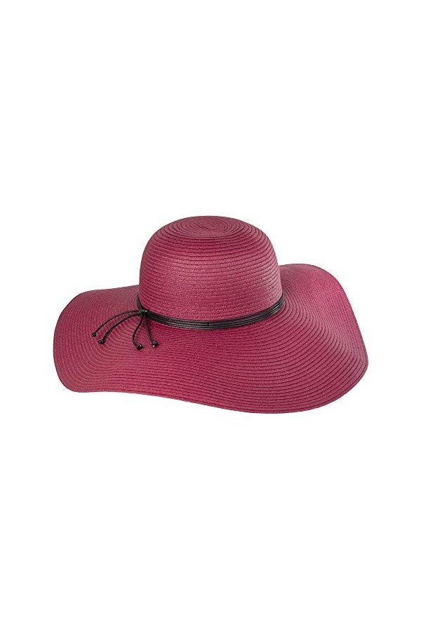Chapeau à bords larges de 12&nbsp;cm, pour femme, pliable, approprié pour les vacances, le printemps/l’été, panama fabriqué en Équ