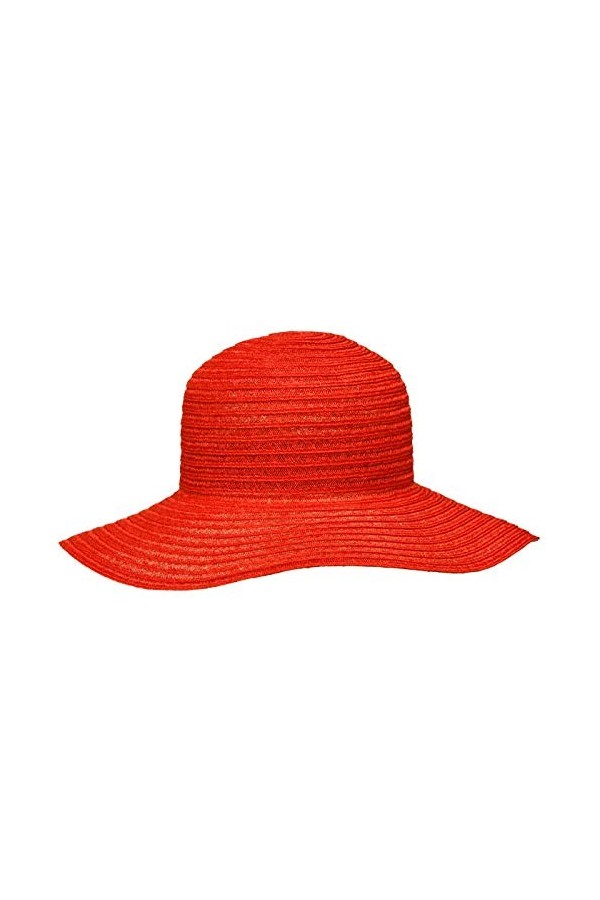 Mayser Capeline Janell Femme - Made in The EU Chapeau de Plage en Paille dété Printemps-été - Taille Unique Bordeaux