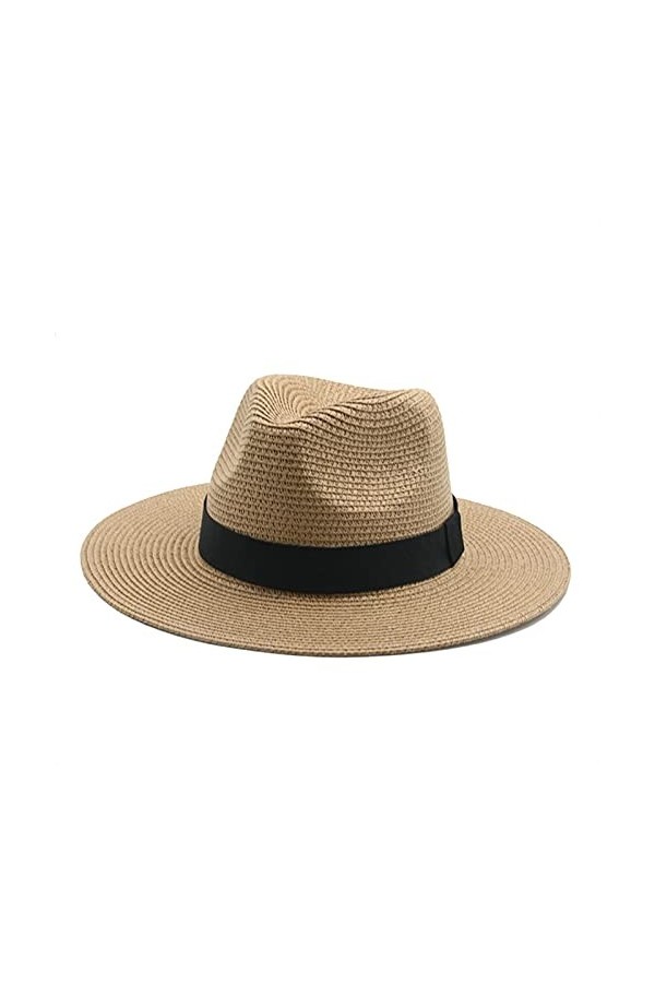 Chapeaux for femmes Sucket Sun Hats Band de ruban Hommes chapeau de chapeau de paille dété Panama Panama Formel Picoche de p