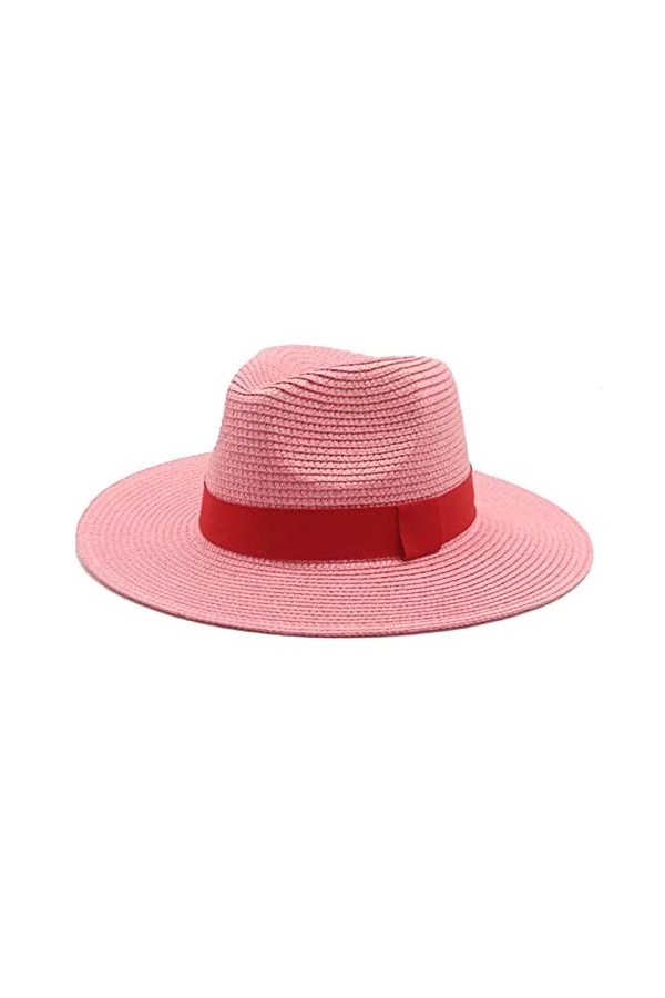 Chapeaux for femmes Sucket Sun Hats Band de ruban Hommes chapeau de chapeau de paille dété Panama Panama Formel Picoche de p