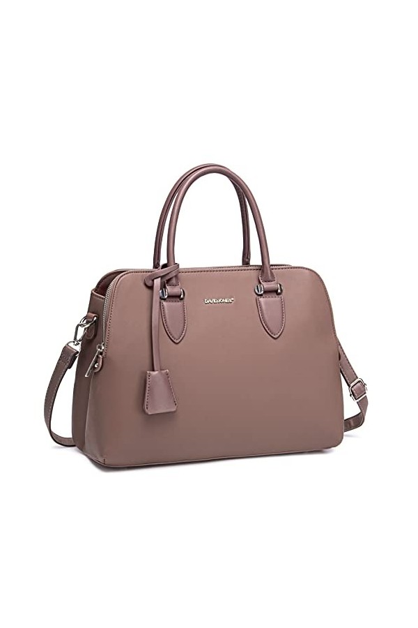 David Jones - Sac Tote Ville à Main Femme Bugatti - Cabas Fourre-Tout Cuir PU Porté Epaule Bandoulière - Multi Poche Plusieur