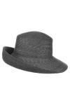 Seeberger Chapeau Isabelle en Paille Chapeau pour Femme Chapeau à Rabat Taille Unique - Gris 