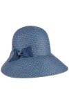 Seeberger Chapeau Majena avec Noeud Capeline Chapeau pour Femme Taille Unique - Nature 