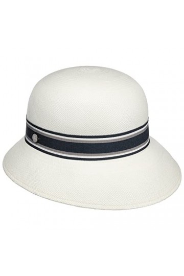 Lierys Chapeau Panama Malisa Femme - Made in Ecuador pour en Paille Cloche avec Ruban Gros Grain Printemps-été - M 57-58 cm 