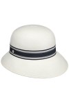 Lierys Chapeau Panama Malisa Femme - Made in Ecuador pour en Paille Cloche avec Ruban Gros Grain Printemps-été - M 57-58 cm 